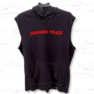 New Era Rare Crimson Trace Promotional Men’s Black Short Sleeve Hoodie Size XL